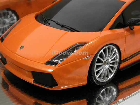 2007 RC Lamborghini Gallardo Superleggera model car 1:18 scale by XQ Toys - Orange