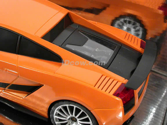 2007 RC Lamborghini Gallardo Superleggera model car 1:18 scale by XQ Toys - Orange