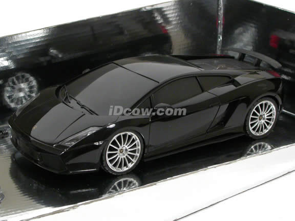 2007 RC Lamborghini Gallardo Superleggera model car 1:18 scale by XQ Toys - Black