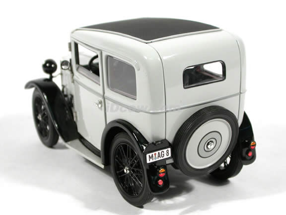 1928 BMW Dixi diecast model car 1:18 scale die cast by Ricko Ricko - Grey