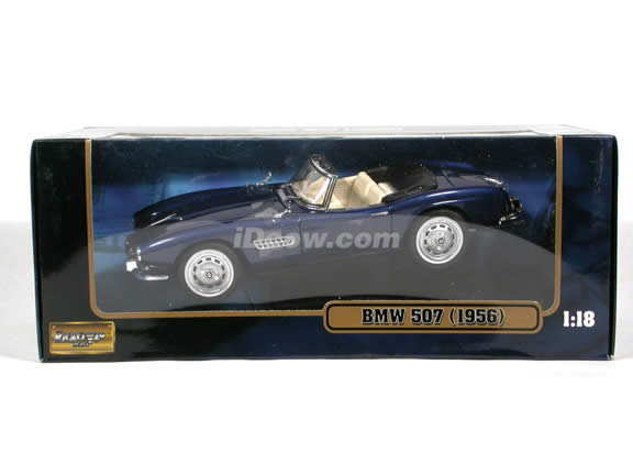 1956 BMW 507 diecast model car 1:18 scale die cast by Ricko Ricko - Blue