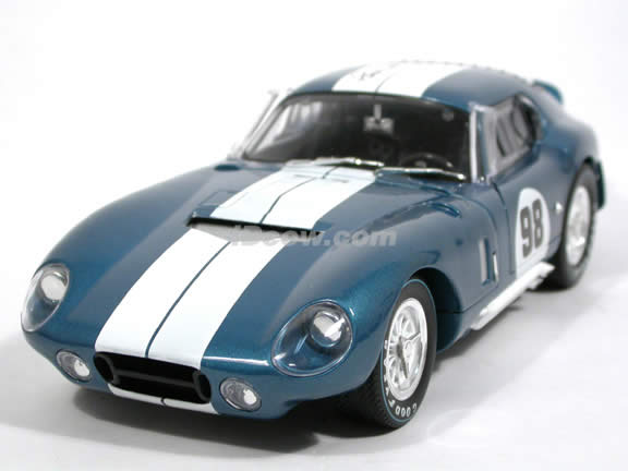 1965 Shelby Cobra Daytona Coupe diecast model car 1:18 scale by Shelby Collectibles - Blue DC28901 Limited