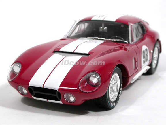 1965 Shelby Cobra Daytona Coupe diecast model car 1:18 scale by Shelby Collectibles - Red DC28902 Limited