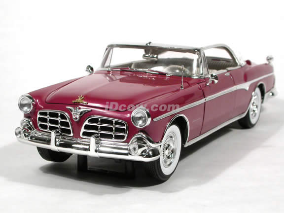 1955 Chrysler Imperial diecast model car 1:18 scale die cast by Signature Models - Lavender