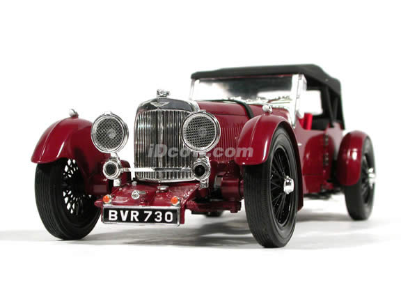 1934 Aston Martin MKII diecast model car 1:18 scale die cast by Signature Models - Maroon