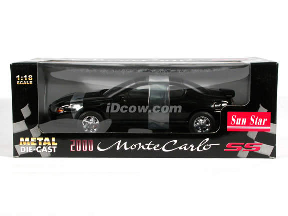 2000 Chevrolet Monte Carlo SS Diecast model car 1:18 scale die cast by Sun Star - Black