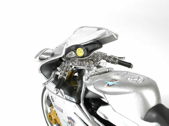 MV Agusta F4S Model Diecast Motorcycle 1:12 die cast by NewRay - Silver