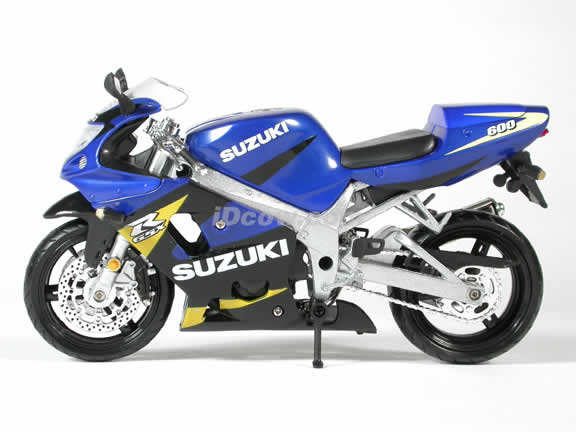 Suzuki GSX-R600 Model Diecast Motorcycle 1:12 die cast by NewRay - Blue