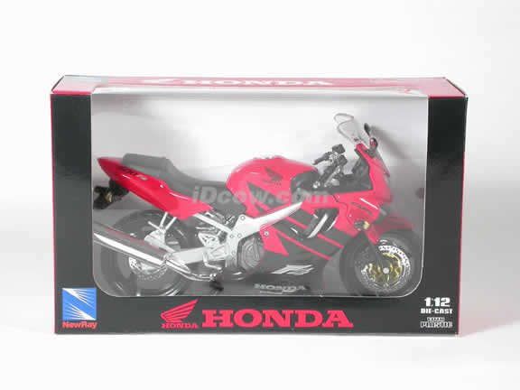 Honda CBR600 F4 Model Diecast Motorcycle 1:12 die cast by NewRay - Red