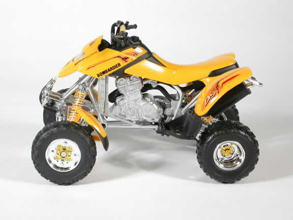 Bombardier DS650 Model Diecast ATV 1:12 die cast by NewRay - Yellow