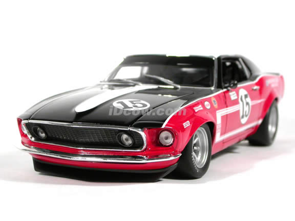 1969 Ford Mustang BOSS 302 Parnelli Jones #15 Trans-Am diecast model car 1:18 scale die cast by Welly