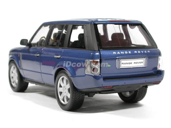 2003 Land Rover Range Rover diecast model car 1:18 scale die cast by Welly - Blue