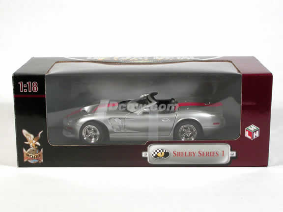 1999 Shelby Series 1 diecast model car 1:18 scale die cast by Yat Ming - Silver