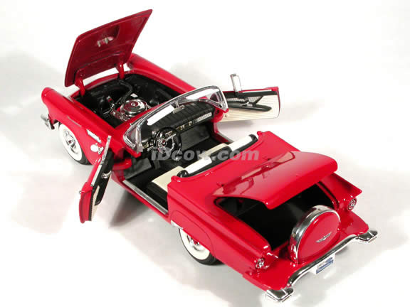 1957 Ford Thunderbird diecast model car 1:18 scale die cast by Yat Ming - Red
