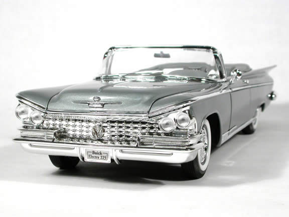 1959 Buick Electra 225 diecast model car 1:18 scale convertible by Yat Ming - Silver Convertible