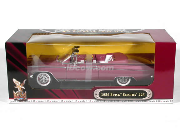 1959 Buick Electra 225 diecast model car 1:18 scale convertible by Yat Ming - Lavender Convertible