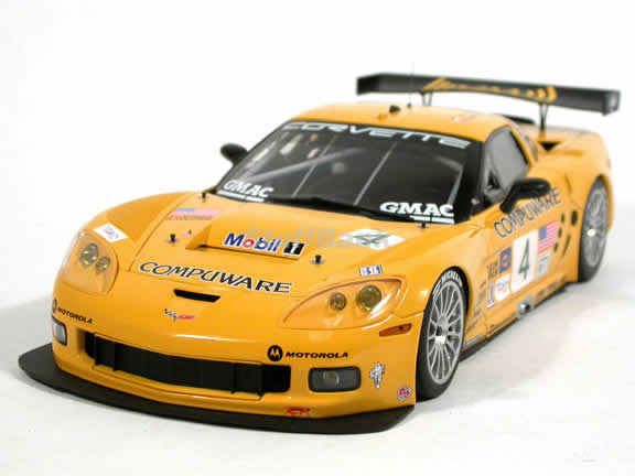 2005 Chevrolet Corvette C6R #4 diecast model car 1:18 scale Laguna SECA Winner by AUTOart - 80550