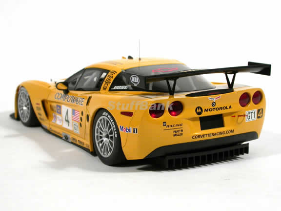 2005 Chevrolet Corvette C6R #4 diecast model car 1:18 scale Laguna SECA Winner by AUTOart - 80550