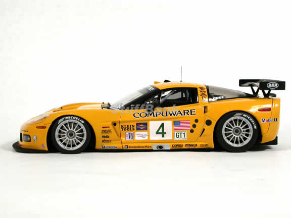 2005 Chevrolet Corvette C6R #4 diecast model car 1:18 scale Laguna SECA Winner by AUTOart - 80550