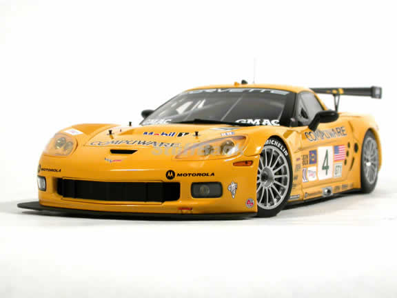 2005 Chevrolet Corvette C6R #4 diecast model car 1:18 scale Laguna SECA Winner by AUTOart - 80550