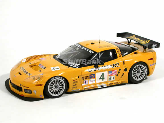 2005 Chevrolet Corvette C6R #4 diecast model car 1:18 scale Laguna SECA Winner by AUTOart - 80550