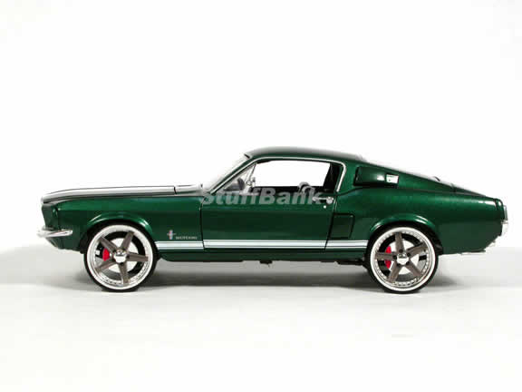 1967 Ford Mustang diecast model car 1:18 scale Fast and Furious 3 Tokyo Drift by Ertl - Green 53611A